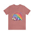 Rainbow Hedgehog - Short Sleeve Tee Heather Mauve